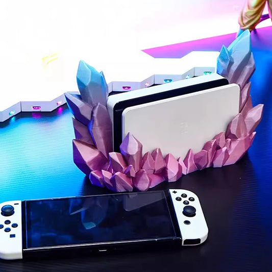Custodia Cristallo Sfumato per Base di Ricarica Nintendo Switch & Switch OLED – Protezione Trasparente con Stile Unico
