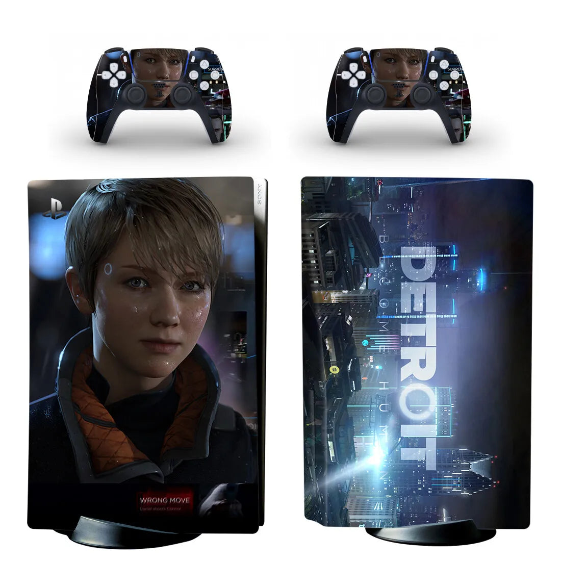 PlayWrap Kit protezione vinile skin Detroit Become Human PS5 Standard Disc