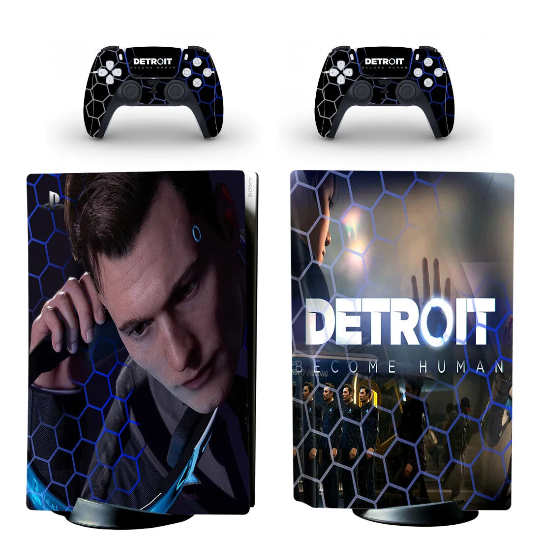 PlayWrap Kit protezione vinile skin Detroit Become Human PS5 Standard Disc