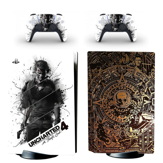 PlayWrap Kit protezione vinile skin Uncharted 4 PS5 Disc