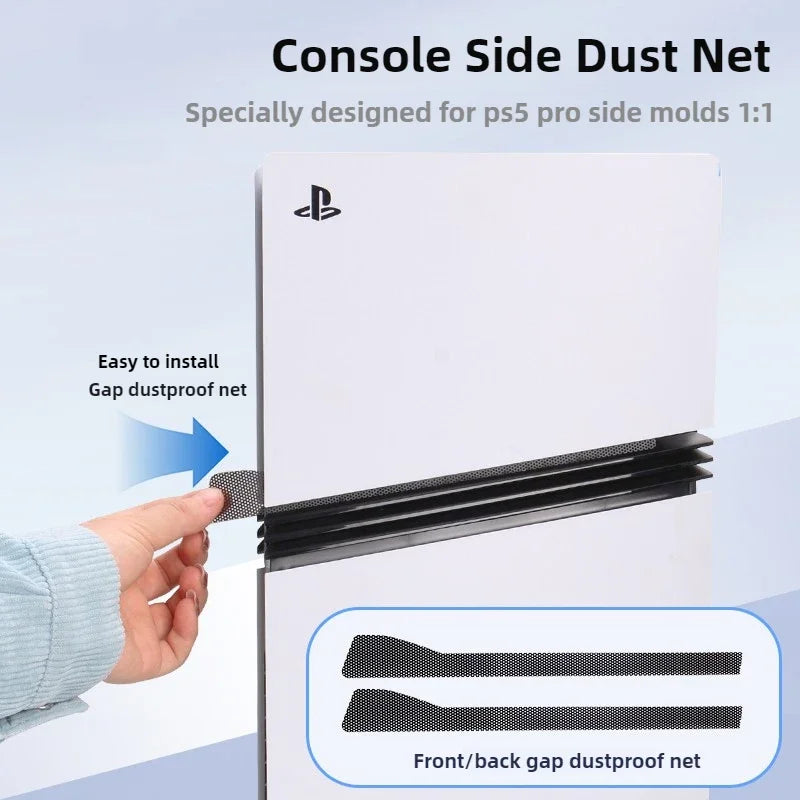 Rete Antipolvere PS5 PRO – Protezione Completa Console | Kit Tappi Inclusi