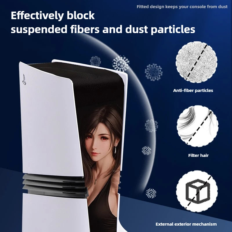 Filtro Antipolvere PS5 Pro – Rete Lavabile con 6 Tappi di Protezione | Accessorio Anti-Pelucchi per Console