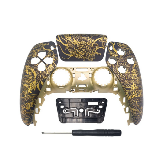 Cover Frontale + Touchpad per PS5 BDM-010 | Ricambio Elite Opaco Argento + Video Montaggio