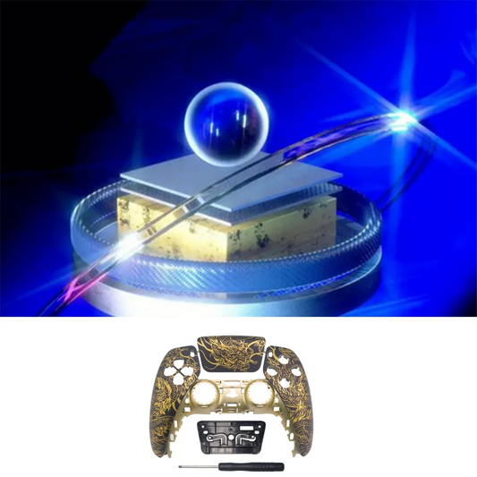 Cover Frontale + Touchpad per PS5 BDM-010 | Ricambio Elite Opaco Argento + Video Montaggio