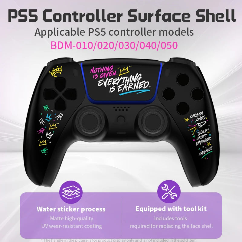 Custom Case Frontale James Pattern per PS5 Controller  BDM-010