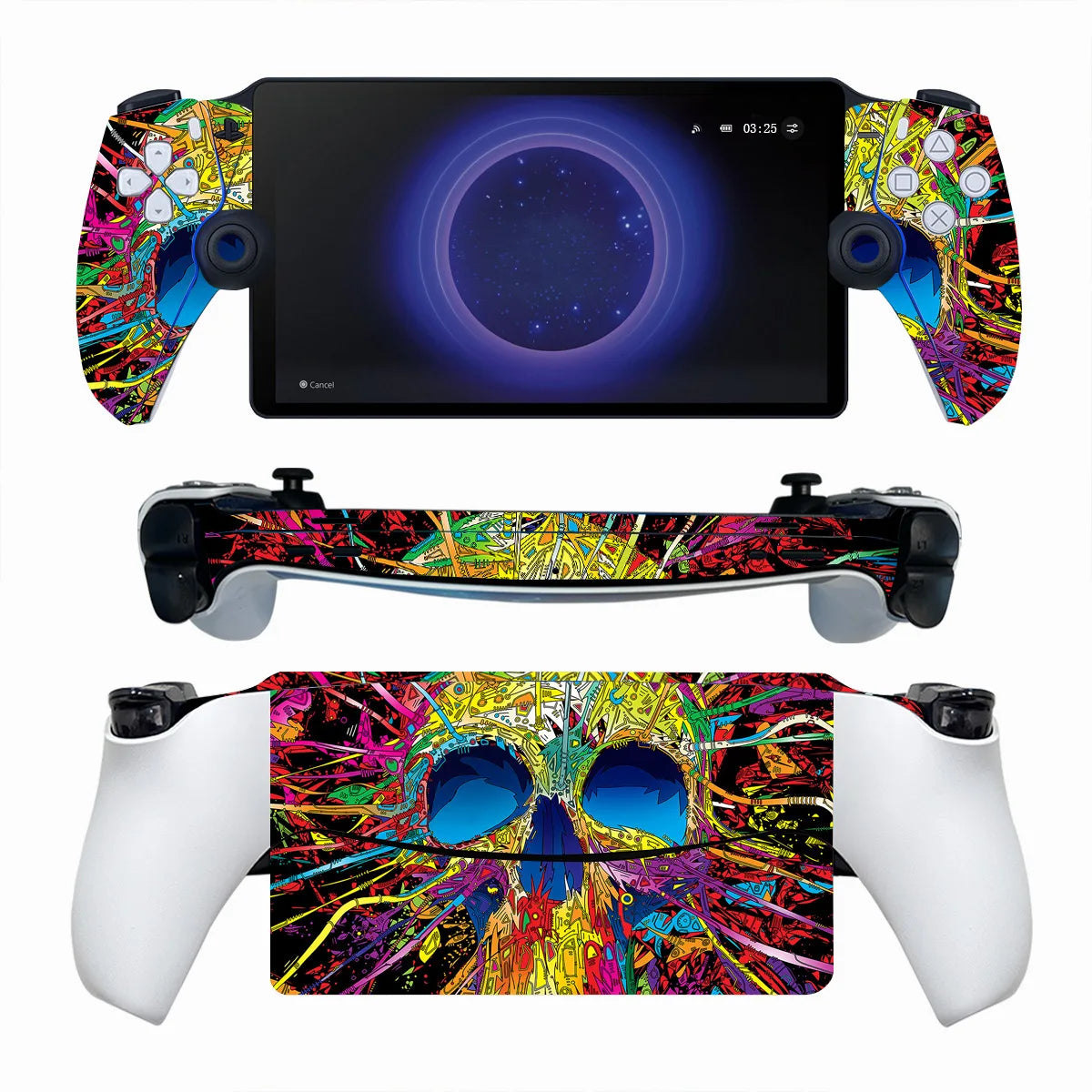 PlayWrap Kit Protezione Vinile Skin Skull Opaca per PS Portal