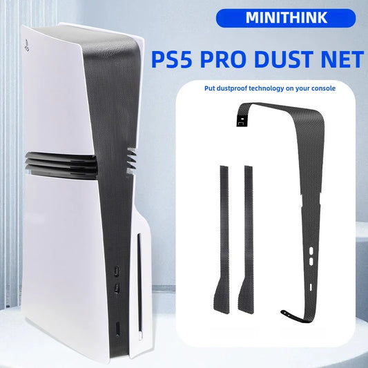 Kit Antipolvere PS5 Pro – Rete Laterale con 6 Tappi e 2 Blocchi
