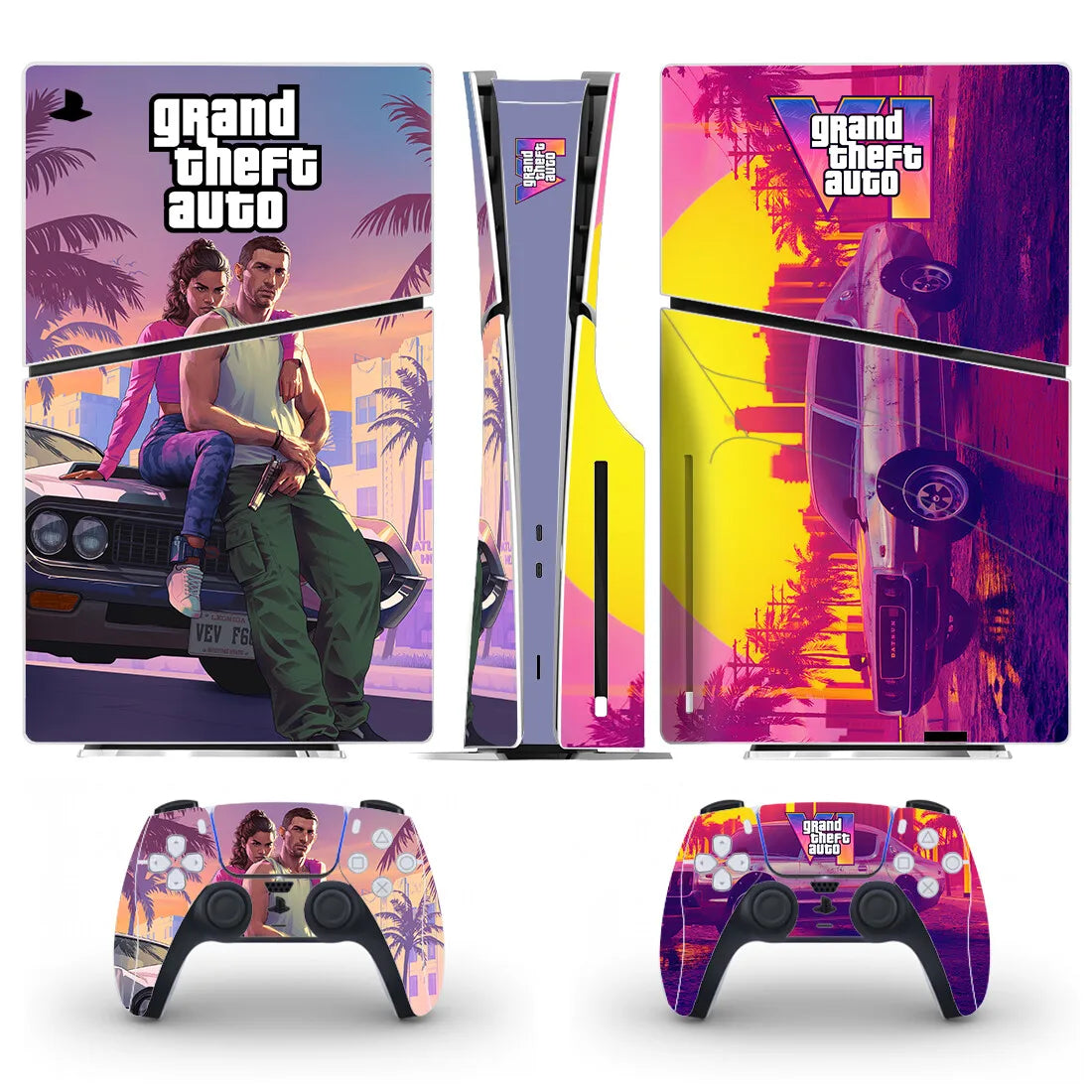 PlayWrap Kit protezione vinile skin New GTA PS5 Slim Disc